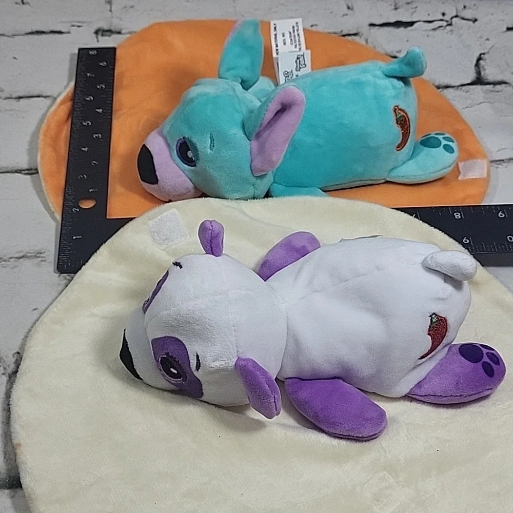 Cutetitos Plush Lot Of 2 Purple Panda Red Chili Blue Dog Both With Wraps‎